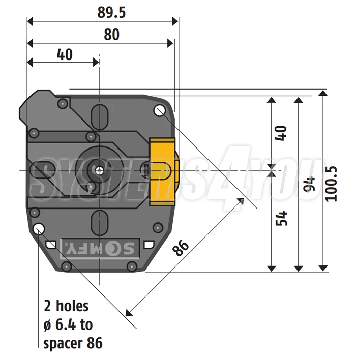 Motor Somfy RDO 60 CSI 85/17